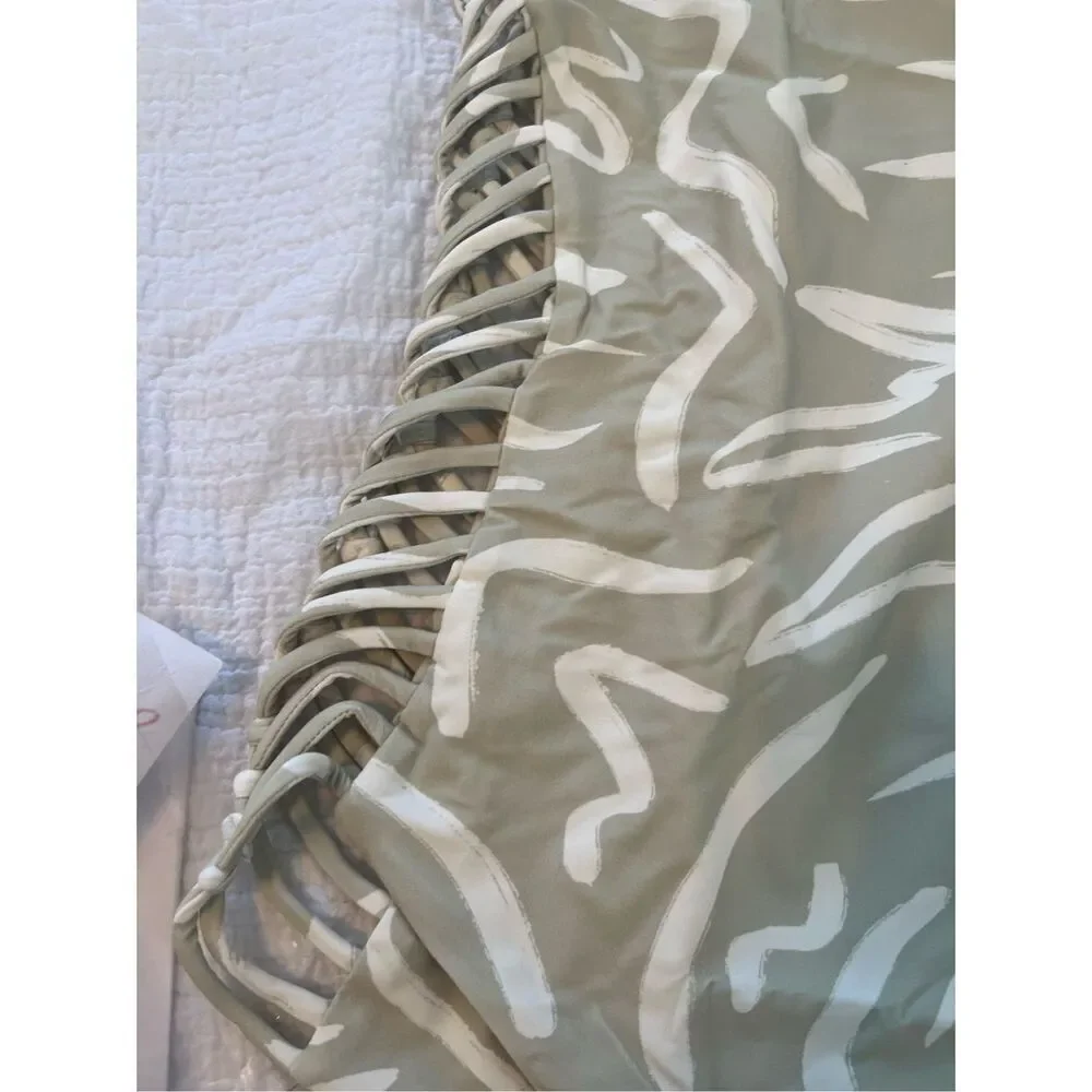 STONE FOX SWIM Fella One Piece Swimsuit - Aloe Lines Print NEW